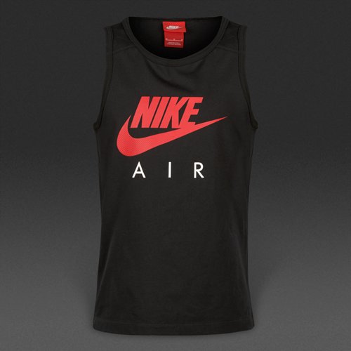 Nike Jersey Tank Top Black/Black/University Red for Boys